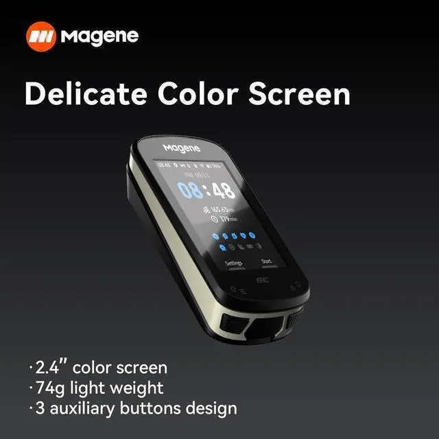 Alt view image 2 of 7 - C506SE Wireless GPS Bike Computer - 2.4" Color Screen, Route Navigation, Bluetooth & WiFi, Fast 5s Positioning, Supports 9 Cycling Devices