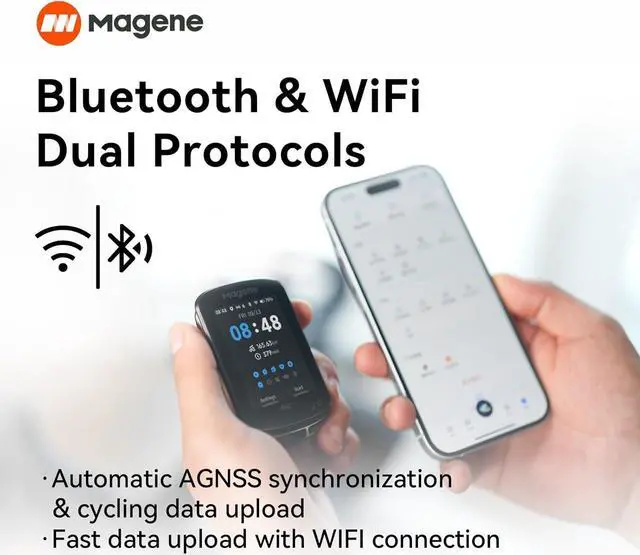 Alt view image 4 of 7 - C506SE Wireless GPS Bike Computer - 2.4" Color Screen, Route Navigation, Bluetooth & WiFi, Fast 5s Positioning, Supports 9 Cycling Devices