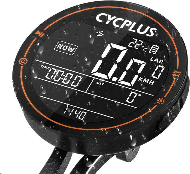 Main image of Bike Computer Wireless GPS Accurate Bike Speedometer with Bluetooth Mini Cycling Computer IPX6 Waterproof ANT+ Bicycle Odometer with Automatic Backlight 2.5" LCD Screen and Larger Battery