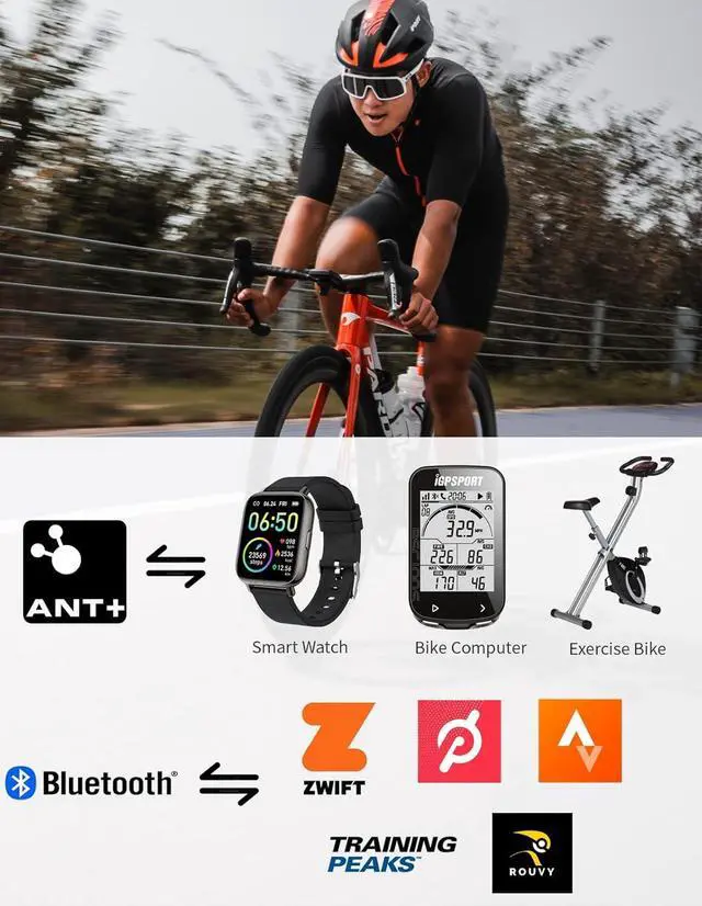 Alt view image 5 of 7 - Speed or Cadence Sensor, Bluetooth ANT+ Wireless Waterproof Cycling Sensor, Compatible with Bike Computer Stationary Bike