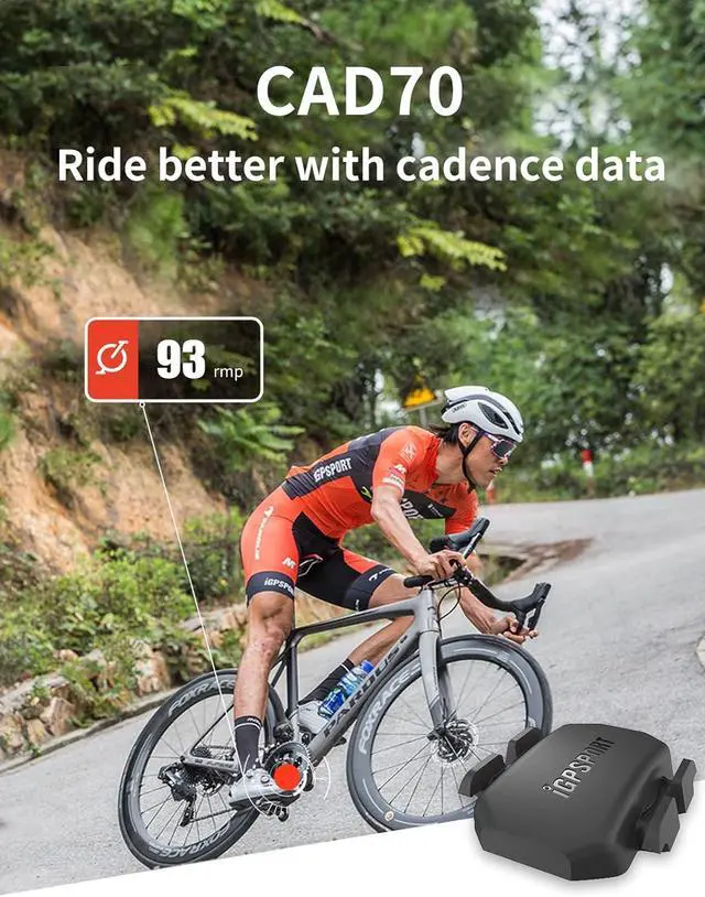 Alt view image 7 of 7 - Speed or Cadence Sensor, Bluetooth ANT+ Wireless Waterproof Cycling Sensor, Compatible with Bike Computer Stationary Bike