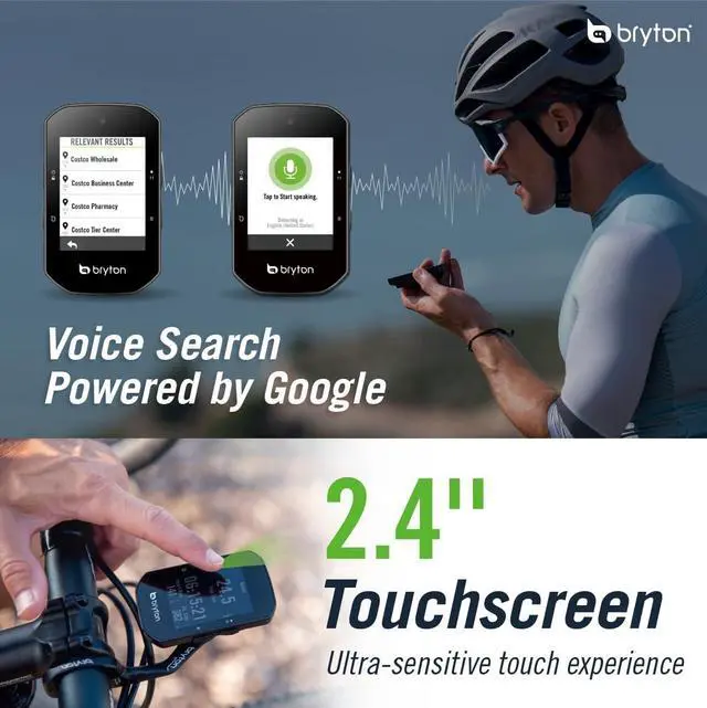 Alt view image 2 of 6 - Rider S500 2.4 Inch Color LCD Touchscreen GPS Bike/Cycling Computer Offline USA Map, Compatible with Bike Radar, 24hrs Long Battery Life, Navigation with Turn-by Turn Follow Track Waterproof