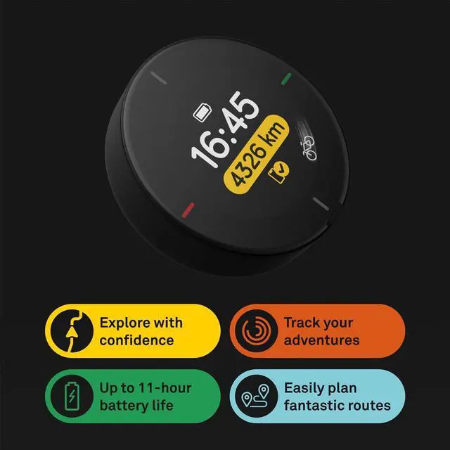 Alt view image 3 of 6 - Bike GPS Computer - Velo 2 | Wireless Global Navigation Map | Weatherproof & 11+ Hours Battery Life | USB Charging | Sat Nav for Cycling with a Strap Mount Included | Glove Friendly