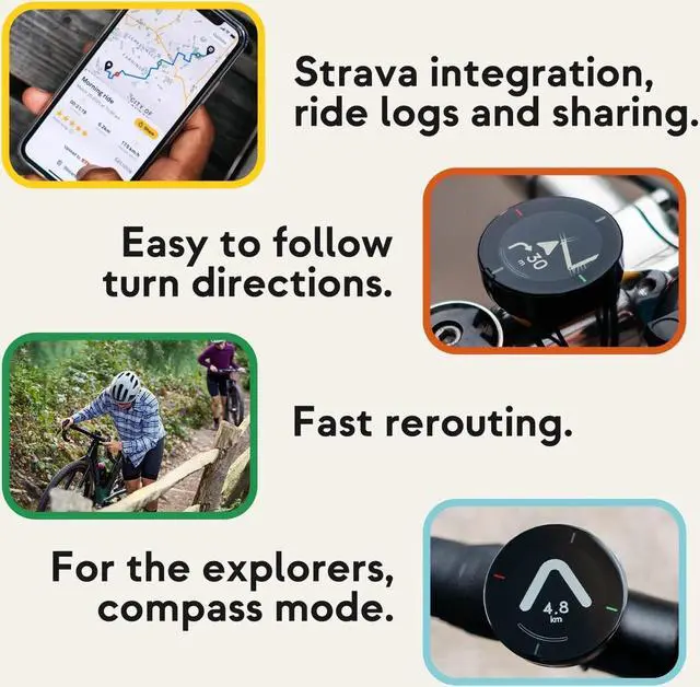 Alt view image 5 of 6 - Bike GPS Computer - Velo 2 | Wireless Global Navigation Map | Weatherproof & 11+ Hours Battery Life | USB Charging | Sat Nav for Cycling with a Strap Mount Included | Glove Friendly