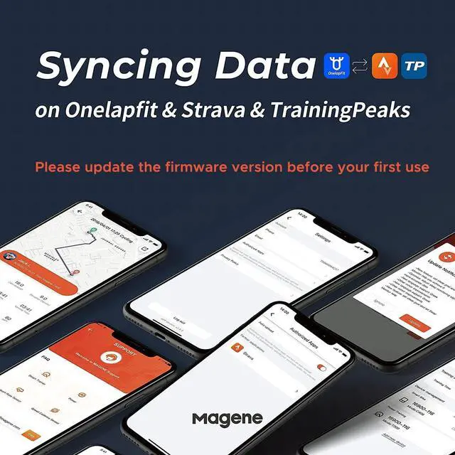 Alt view image 4 of 7 - C406 Bike Computer with Holder, Waterproof GPS Cycling Computer, Wireless Smart Road Bicycle Monitor, 2.5 Inch LCD Screen