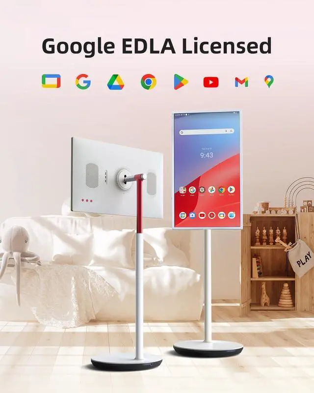 Alt view image 2 of 7 - 4K Touch Screen Portable Monitor Standbyme|Google EDLA-Certified Android 13|8G RAM+128G Storage Octa-core CPU|Dual 6W Speakers|9500mAh Battery|WiFi 6 Remote Mouse Control for All Apps