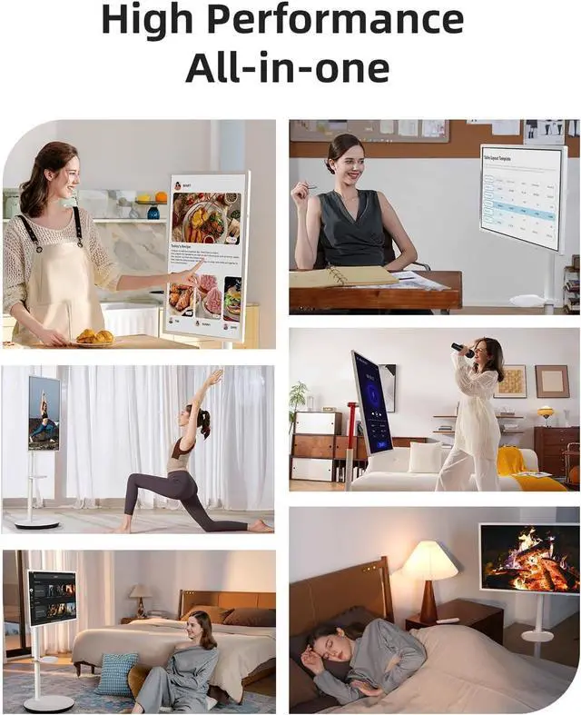 Alt view image 5 of 7 - 4K Touch Screen Portable Monitor Standbyme|Google EDLA-Certified Android 13|8G RAM+128G Storage Octa-core CPU|Dual 6W Speakers|9500mAh Battery|WiFi 6 Remote Mouse Control for All Apps