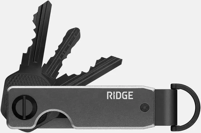 Alt view image 2 of 5 - The Ridge Key Organizer - Compact Metallic Key Holder | Minimalist Innovative Keyholder | Smart Keychain Secures 2-6 Keys
