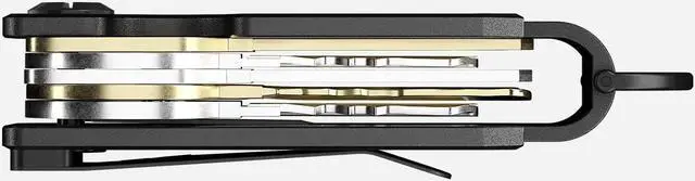 Alt view image 5 of 5 - The Ridge Key Organizer - Compact Metallic Key Holder | Minimalist Innovative Keyholder | Smart Keychain Secures 2-6 Keys