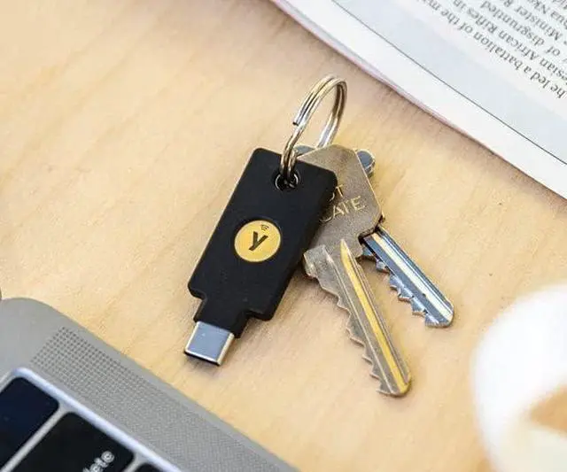 Alt view image 4 of 7 - 5C NFC - Two-Factor authentication (2FA) Security Key, Connect via USB-C or NFC, FIDO Certified - Protect Your Online Accounts