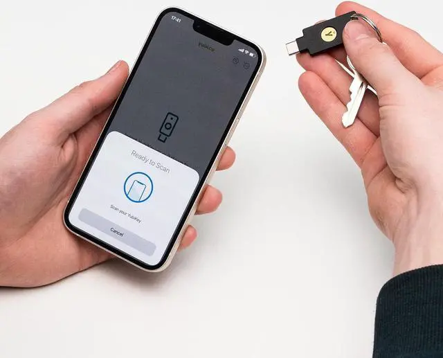 Alt view image 5 of 7 - 5C NFC - Two-Factor authentication (2FA) Security Key, Connect via USB-C or NFC, FIDO Certified - Protect Your Online Accounts