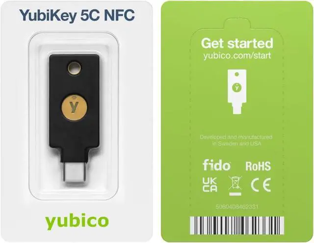 Alt view image 7 of 7 - 5C NFC - Two-Factor authentication (2FA) Security Key, Connect via USB-C or NFC, FIDO Certified - Protect Your Online Accounts