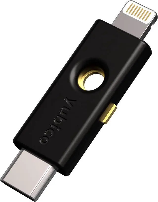 Main image of 5Ci - Two-Factor authentication Security Key for Android/PC/iPhone, Dual connectors for Lighting/USB-C - FIDO Certified