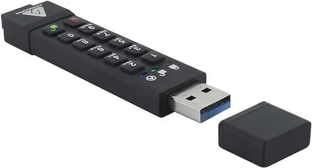 Main image of 128GB Aegis Secure Key 3Z 256-bit AES XTS Hardware Encrypted FIPS 140-2 Level 3 Validated Secure USB 3.0 Flash Drive (ASK3Z-128GB), black