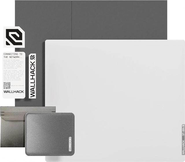 Main image of Wallhack SP-004 Glass Gaming Mousepad - Professional Esport Mouse Mat w/Specialty Surface for Top Speed and Control, Large Tempered Glasspad with Full Silicone Base White, XL 16.92" x 19.29"
