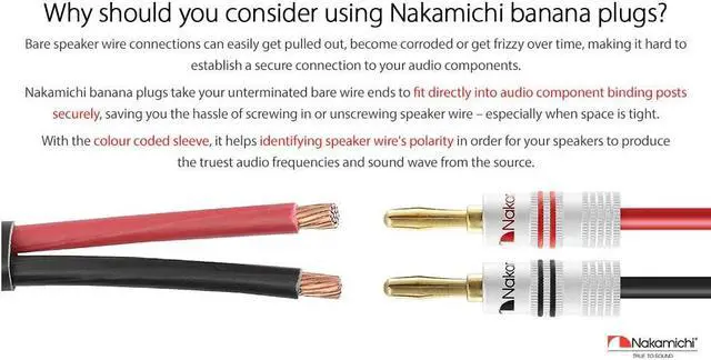 Alt view image 4 of 7 - Excel Series 24k Gold Plated Banana Plug 12-18 AWG Gauge Size 4mm for Speakers Amplifier Hi-Fi Receiver Stereo Home Theatre Audio Wire Cable Connector Set Screw Type 48 Pcs (24-Pairs)