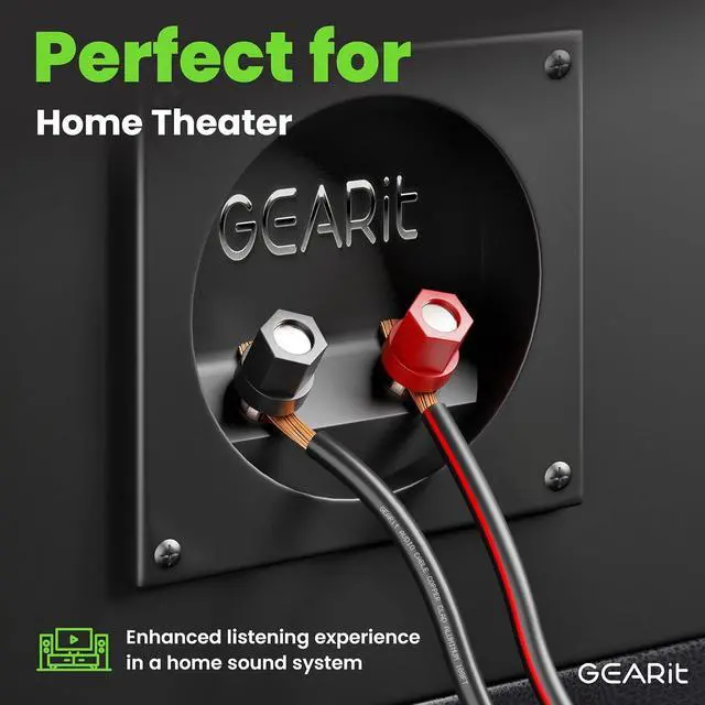 Alt view image 5 of 7 - 16AWG Speaker Wire, GearIT Pro Series 16 Gauge Speaker Wire Cable (500 Feet / 152.4 Meters) Great Use for Home Theater Speakers and Car Speakers, Black