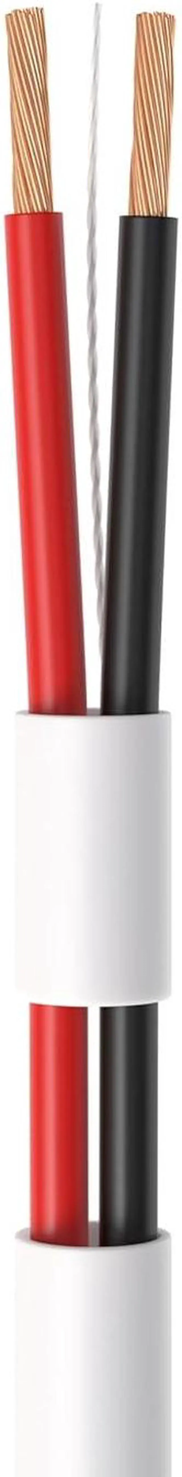 Alt view image 2 of 5 - Online 14/2 250FT Speaker Cable Oxygen Free Copper, CL3 CMR in-Wall Rated, White Jacket, OFC Strands Compatible with Low Voltage LED Wire, Car Audio, Home Theater