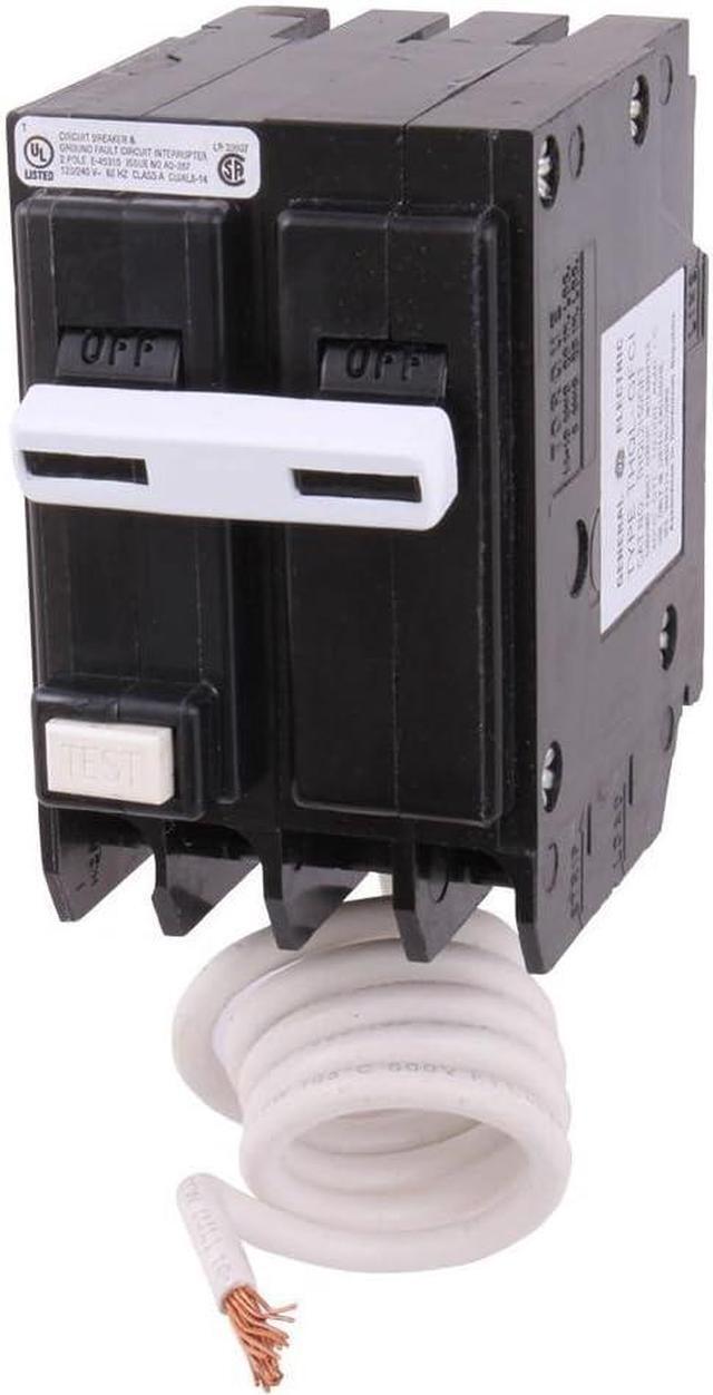 Main image of THQL2120GFTP 20A Double Pole Circuit Breaker  20 Amp Double Pole Ground Fault Breaker with Self-Test  120/240 VAC 2-Pole GFCI Breaker  Ground Fault Circuit Interrupter