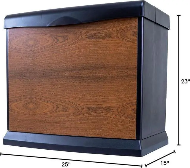 Alt view image 6 of 6 - Whole-House Console-Style Evaporative Humidifier for Coverage up to 3,700 sq. ft. (Walnut)