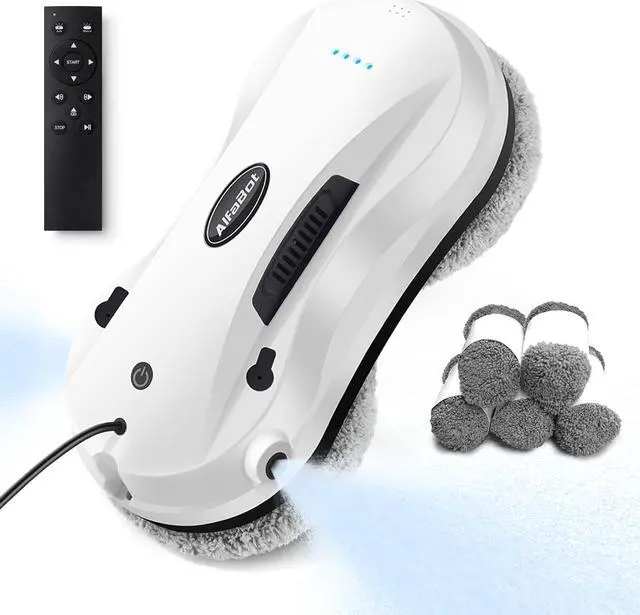 Main image of Window Cleaning Robot with Dual Water Spray, X7 Robot Window Cleaner with Double-Side Water Spray 50ml Water Tank, Smart Window Vacuum for Interior/Exterior Highrise Windows