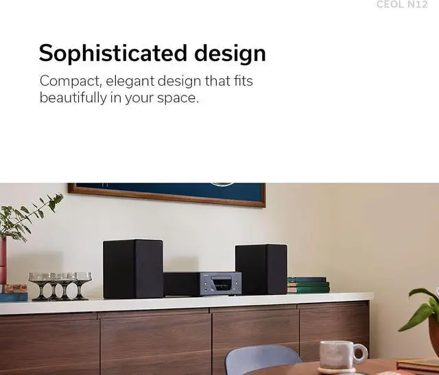 Alt view image 2 of 7 - RCD-N12, Bluetooth CD Player with Integrated AM/FM Radio Tuner, & Wi-Fi, Perfect for Smaller Rooms and Houses,  Alexa Compatibility, Supports Gaming Consoles, TV & More