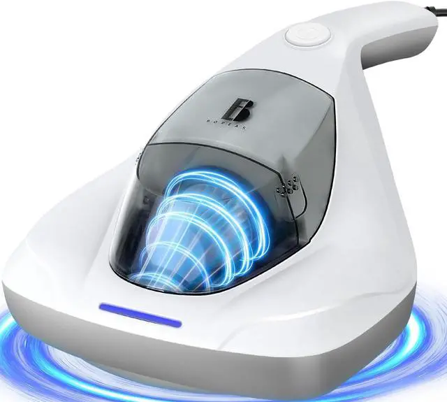 Main image of Mattress Vacuum Cleaner, Anti-allergen Bed Vacuum Cleaner with UV-C Light & Large Pulsating Pad, Powerful Suction & True Hepa Filter for Dust, Pet Hair, UV Bed Vacuum Corded, AP002
