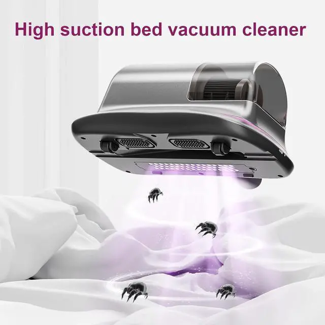 Alt view image 2 of 6 - Cordless Bed Vacuum Cleaner-6600mAh Wireless Handheld UV Mattress Vacuum Cleaner,Lightweight Two Speeds Cleaner Machine for Bed,Sofas,Pillow
