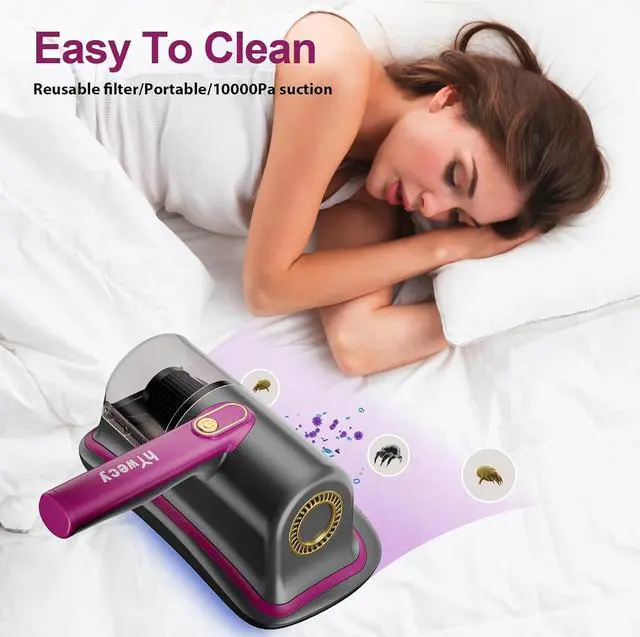 Alt view image 4 of 6 - Cordless Bed Vacuum Cleaner-6600mAh Wireless Handheld UV Mattress Vacuum Cleaner,Lightweight Two Speeds Cleaner Machine for Bed,Sofas,Pillow