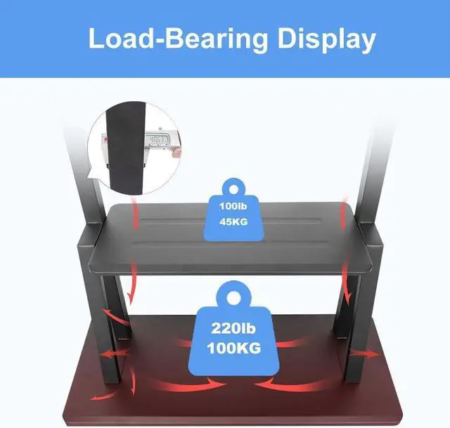 Alt view image 4 of 7 - Mobile TV Stand,Rolling TVs Cart on Wheels Height Adjustable Heavy-Duty Floor Stand Base for 32-75 Inch LCD LED OLED Flat Panel Screens Smartboard Movable Holds up to 100lbs with Shelf