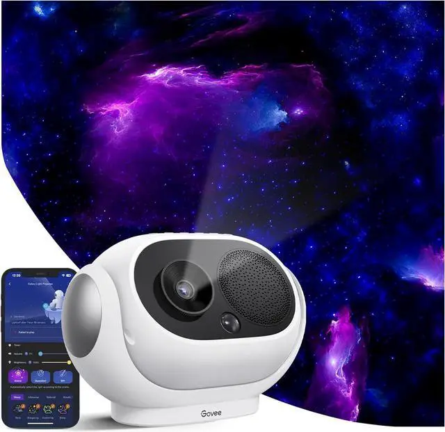 Main image of Star Projector, Star Light with 8 Replaceable Discs, 38 Scene Modes, Bluetooth Speaker and 21 White Noises, Relaxing Light for Bedroom, Ceiling