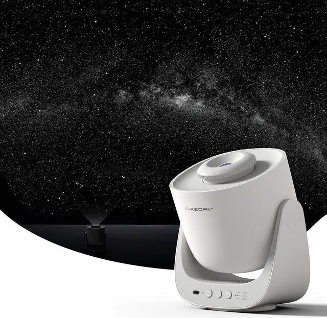 Main image of Star Projector, Orzorz Galaxy Night Light, Home Planetarium Projector with Rechargeable Battery, Sky Light Living Room Decor, Real Starry Nebula, Planet Presentation for Kids, Teen Girls, Adults