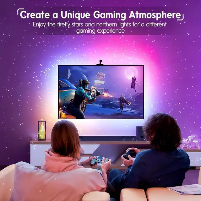 Alt view image 6 of 7 - Star Projector, Galaxy Projector LED Lights for Bedroom, Remote Control & White Noise, Night Light for Kids Room, Adults Home Theater, Party, Room Decor, Gift for Christmas, Birthday