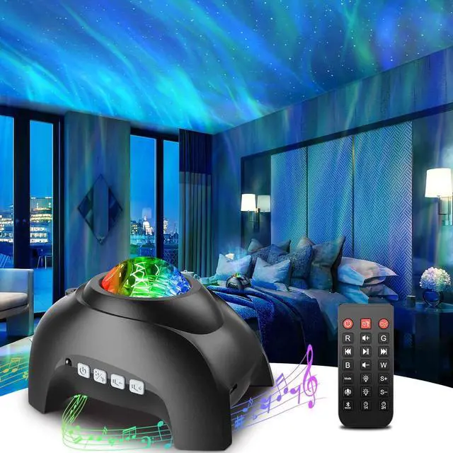 Main image of Galaxy Projector, Star Projector LED Lights for Bedroom, White Noise Aurora Projector, Night Light for Kids Room, Adults Home Theater, Ceiling, Room Decor, Gift for Christmas, Birthday
