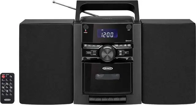 Alt view image 2 of 7 - Portable Stereo Bluetooth CD Music System with Cassette and Digital AM/FM Radio