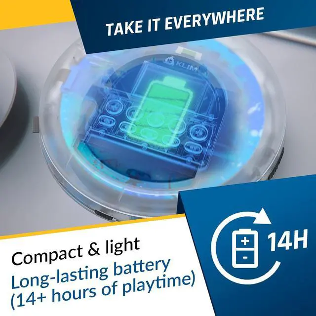 Alt view image 6 of 7 - Nomad Transparent - New 2024 - Portable CD Player Walkman with Long-Lasting Battery - Includes Headphones - Radio FM - MP3 CD Player Portable - TF Card Radio FM Bluetooth - Ideal for Cars