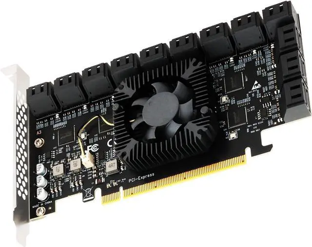 Main image of SA3824A 24-Port PCIe 3.0 X8 SATA Expansion Card, Compatible with Windows,Linux,Mac OS,NAS