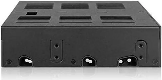 Alt view image 3 of 7 - 2 Bay 2.5 SAS/SATA HDD/SSD Mobile Rack + 3.5" Slot for External 5.25" Bay | ExpressCage MB322SP-B