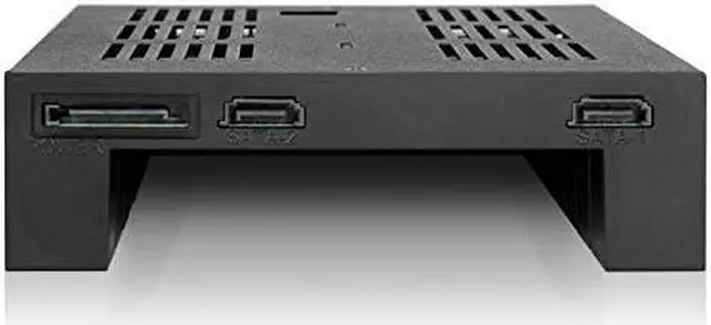 Alt view image 4 of 7 - 2 Bay 2.5 SAS/SATA HDD/SSD Mobile Rack + 3.5" Slot for External 5.25" Bay | ExpressCage MB322SP-B