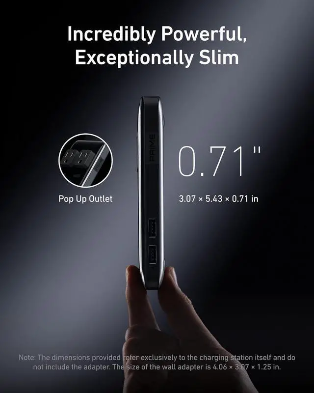 Alt view image 5 of 6 - Prime Charging Station 240W 8-in-1 USB C Power Strip 5 ft Detachable Extension Cord 2 AC 4 USB C 2 USB A for iPhone 15/14 Desktop Accessory for MacBook Home Office (Not for Travel)