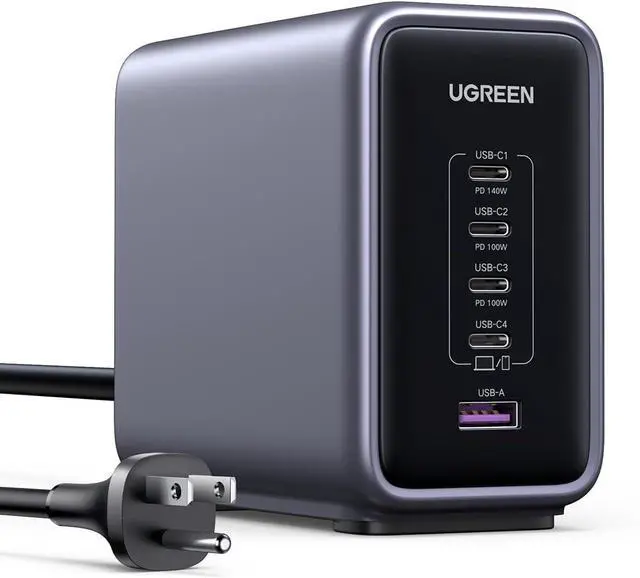Main image of Nexode 300W USB C Charger Block, 5-Port Charging Station GaN Charger Desktop Charger Compatible with MacBook Pro/Air,  XPS, iPhone 16/15/14, Galaxy S24, iPad Air/Pro, Pixel 8, Steam Deck