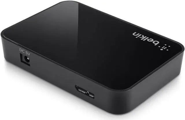 Alt view image 4 of 6 - USB 3.0 Hub with 4 USB Ports - SuperSpeed USB Charging Station - USB Hub 3.0 - USB Adapter for iPhone Charger - USB Splitter - USB Port Hub - Powered USB Hub With Data Speeds Up To 5Gbps