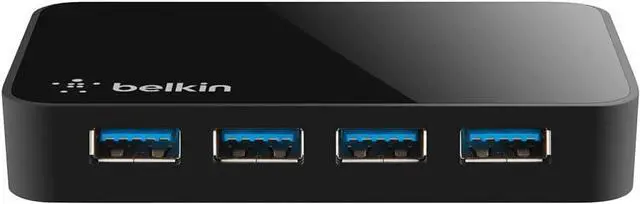 Alt view image 5 of 6 - USB 3.0 Hub with 4 USB Ports - SuperSpeed USB Charging Station - USB Hub 3.0 - USB Adapter for iPhone Charger - USB Splitter - USB Port Hub - Powered USB Hub With Data Speeds Up To 5Gbps