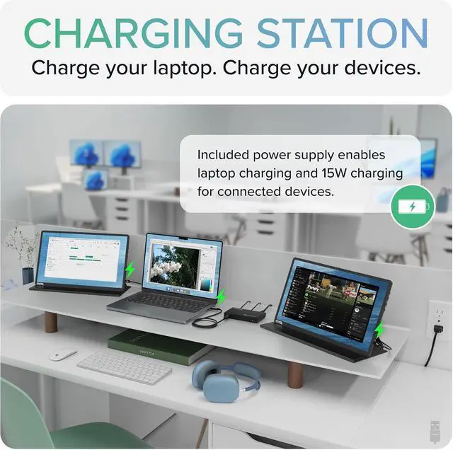 Alt view image 5 of 7 - Plugable Thunderbolt Hub, 4-in-1 Pure USB-C Design, Includes USB-C to 4K HDMI Adapter, Laptop Charging, Compatible with Mac, Windows, Thunderbolt 4, USB4, Thunderbolt 3, USB-C Devices, Driverless
