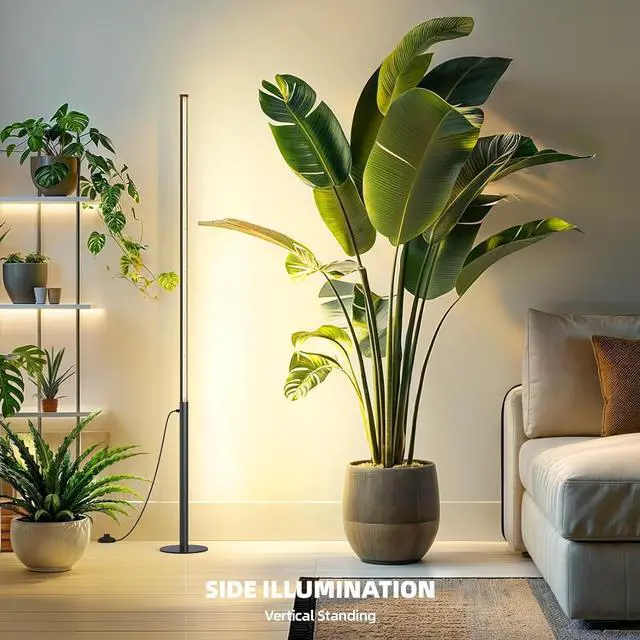 Alt view image 5 of 7 - T10 Pro Standing Grow Light with Timer, 42W, 169 LEDs, Full Spectrum Vertical Grow Light for Indoor, Wide Coverage, 4FT to 5.6FT Height with Foot Switch, Ideal for Flowering and Tall Plants