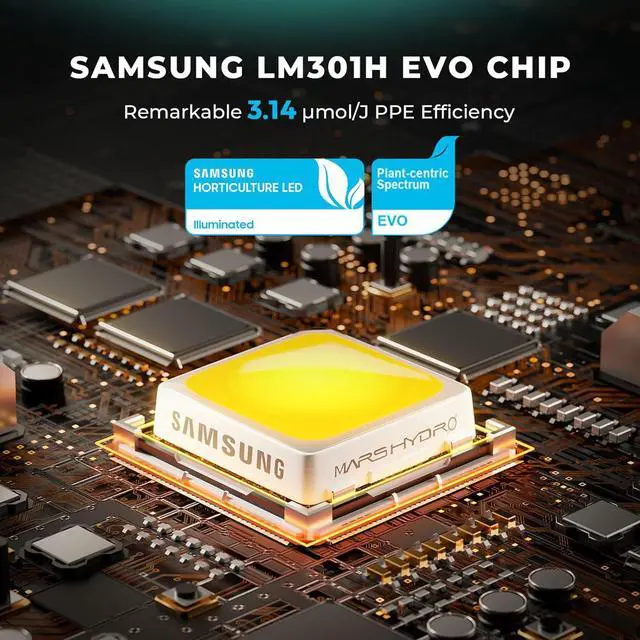 Alt view image 2 of 7 - Mars Hydro 2 in 1 Design FC3000 EVO 300W,  LM301H EVO LED Grow Light 3x3 ft Coverage, Commercial Full Spectrum Daisy Chain Dimmable Bar Style Grow Lamp for Indoor Plants