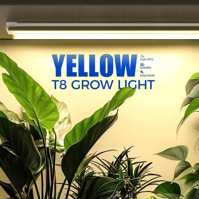 Alt view image 2 of 7 - Plant Grow Light, 252W(6 x 42W, 1400W Equivalent), Full Spectrum, LED Grow Light Strips, T8 Integrated Growing Lamp Fixture, Grow Shop Light, with ON/Off Switch, 6-Pack
