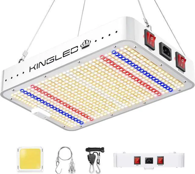 Main image of KP1000 LED Grow Lights with Yield LEDs 2x2ft Coverage Full Spectrum Grow Lights for Indoor Hydroponic Plants Greenhouse Growing Lamps Veg Bloom Daul Mode
