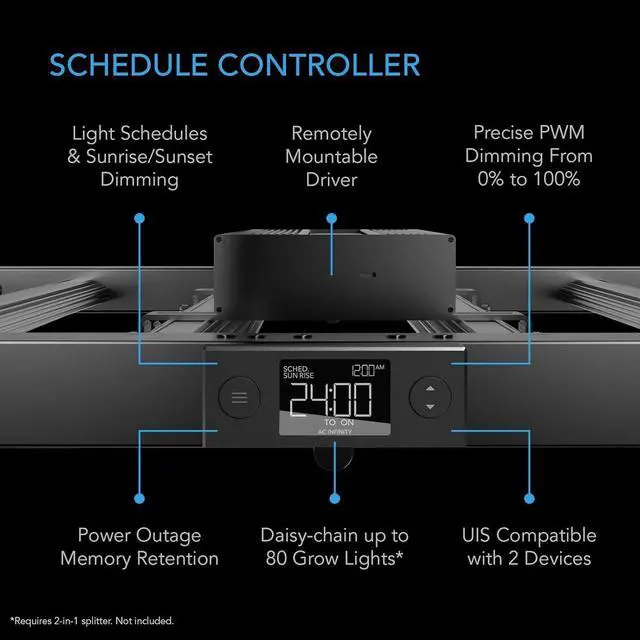 Alt view image 4 of 7 - IONFRAME EVO3,  LM301H EVO Bar LED Grow Light 2x4, 840 Diodes, with Schedule Controller, 280W Full-Spectrum Commercial Plant Lights for Indoor Growing in Grow Rooms & Greenhouses