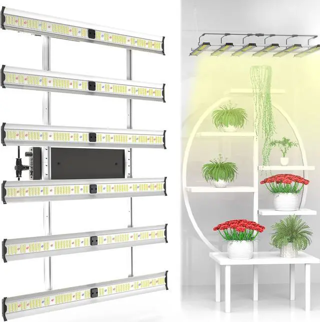 Alt view image 7 of 7 - Grow Light FARMLITE LED Grow Lights for Indoor Plants Full Spectrum Growing Light Plant Hanging Growing Lamps Seedling Daisy Chain Dimmable Board 4x4ft Coverage (320watts)